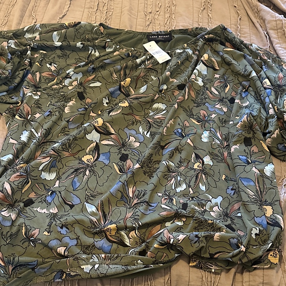 Lane Bryant Floral Blouse 22/24